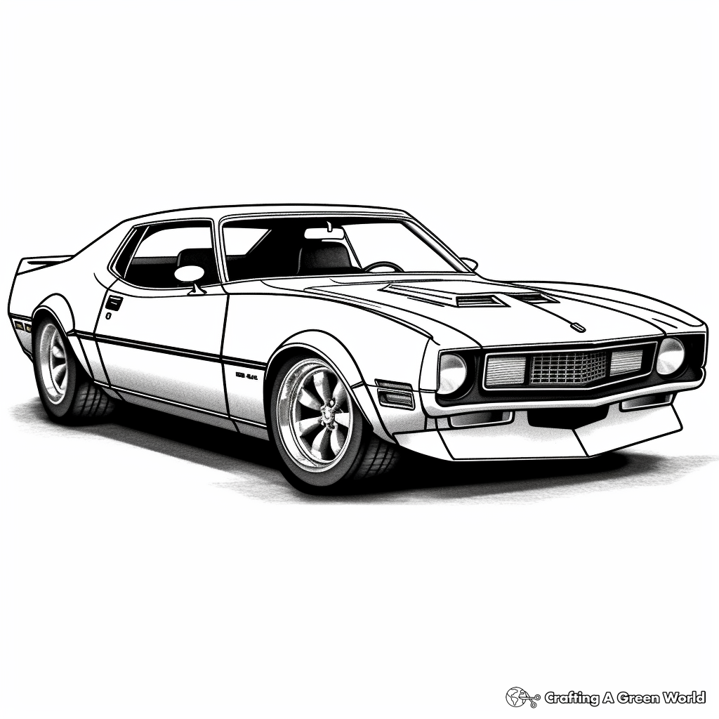 AMC AMX Javelin Coloring Pages 1