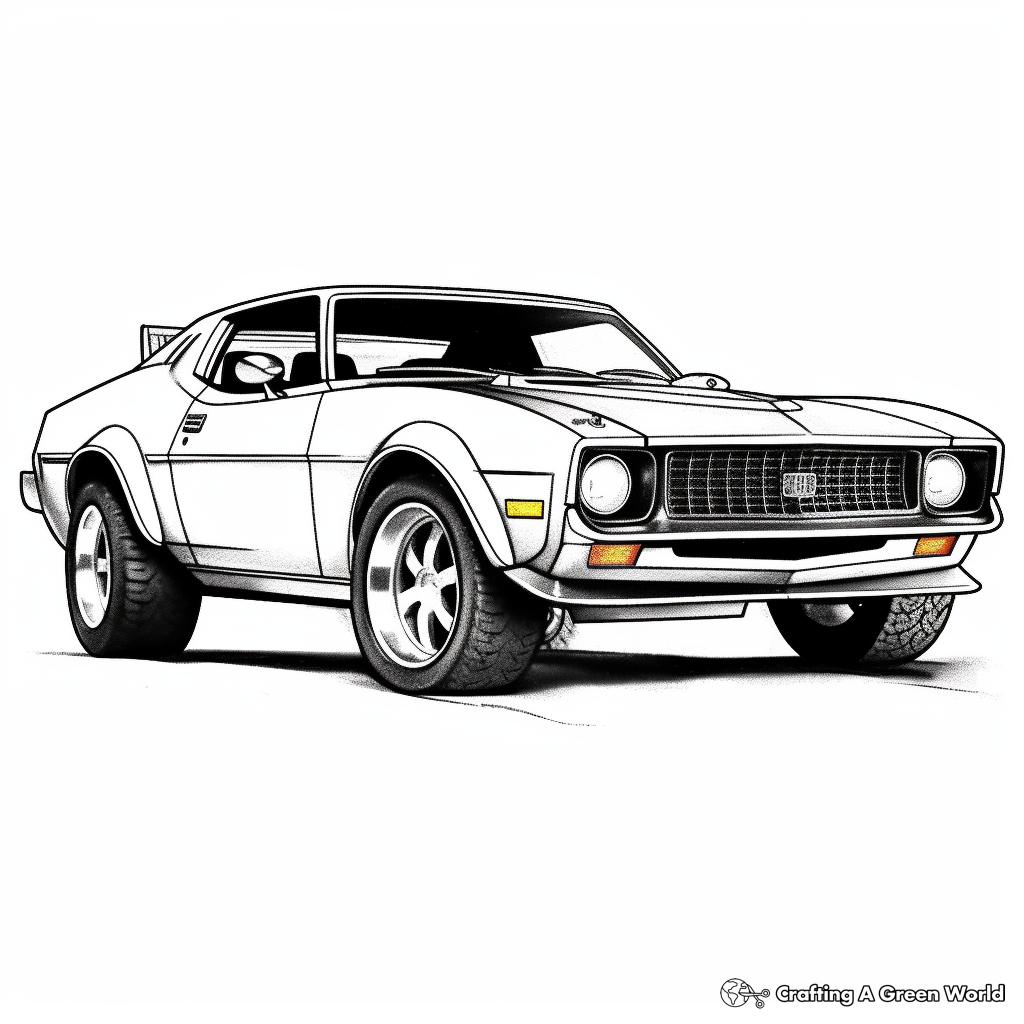 AMC AMX Javelin Coloring Pages 3