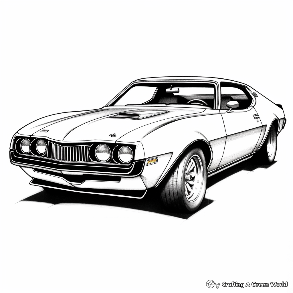 AMC AMX Javelin Coloring Pages 4