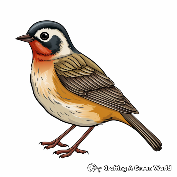 Realistic Bird Coloring Pages - Free &amp; Printable!