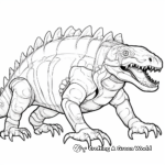 Anatomical Sarcosuchus Study Coloring Pages 3