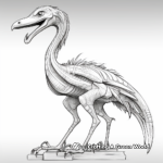 Anatomical Study of Deinonychus: Coloring Pages for Students 2