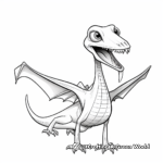 Anatomically Accurate Pterodactyl Coloring Pages 1