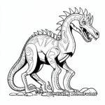 Ancient Carnivore: The Deltadromeus Coloring Pages 1