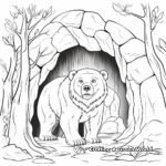 Ancient Cave Bear Coloring Pages for History Enthusiasts 3