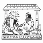 Ancient Egyptian Lifestyle Coloring Pages 2