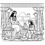 Ancient Egyptian Lifestyle Coloring Pages 3