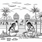 Ancient Egyptian Lifestyle Coloring Pages 4