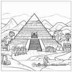 Ancient Egyptian Pyramids Coloring Pages 1
