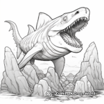 Ancient Oceans: Megalodon Coloring Pages 3