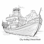 Ancient Phoenician Ship Coloring Pages 4