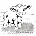 Animal Eating Hay Coloring Pages 4