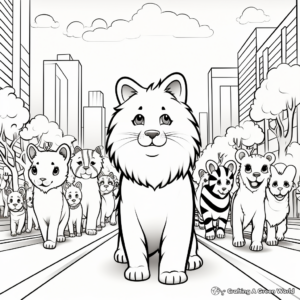 Animal Pride Parade Coloring Pages 3
