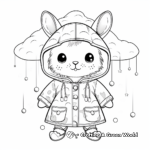 Animal Themed Raincoat Coloring Pages 1