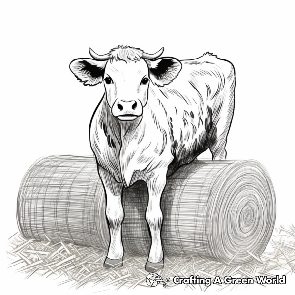 Hay Bale Coloring Pages - Free &amp; Printable!