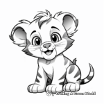 Animated Baby Tiger Coloring Pages 2