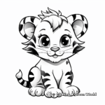 Animated Baby Tiger Coloring Pages 4