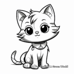 Animated Cat Kid Coloring Pages 4