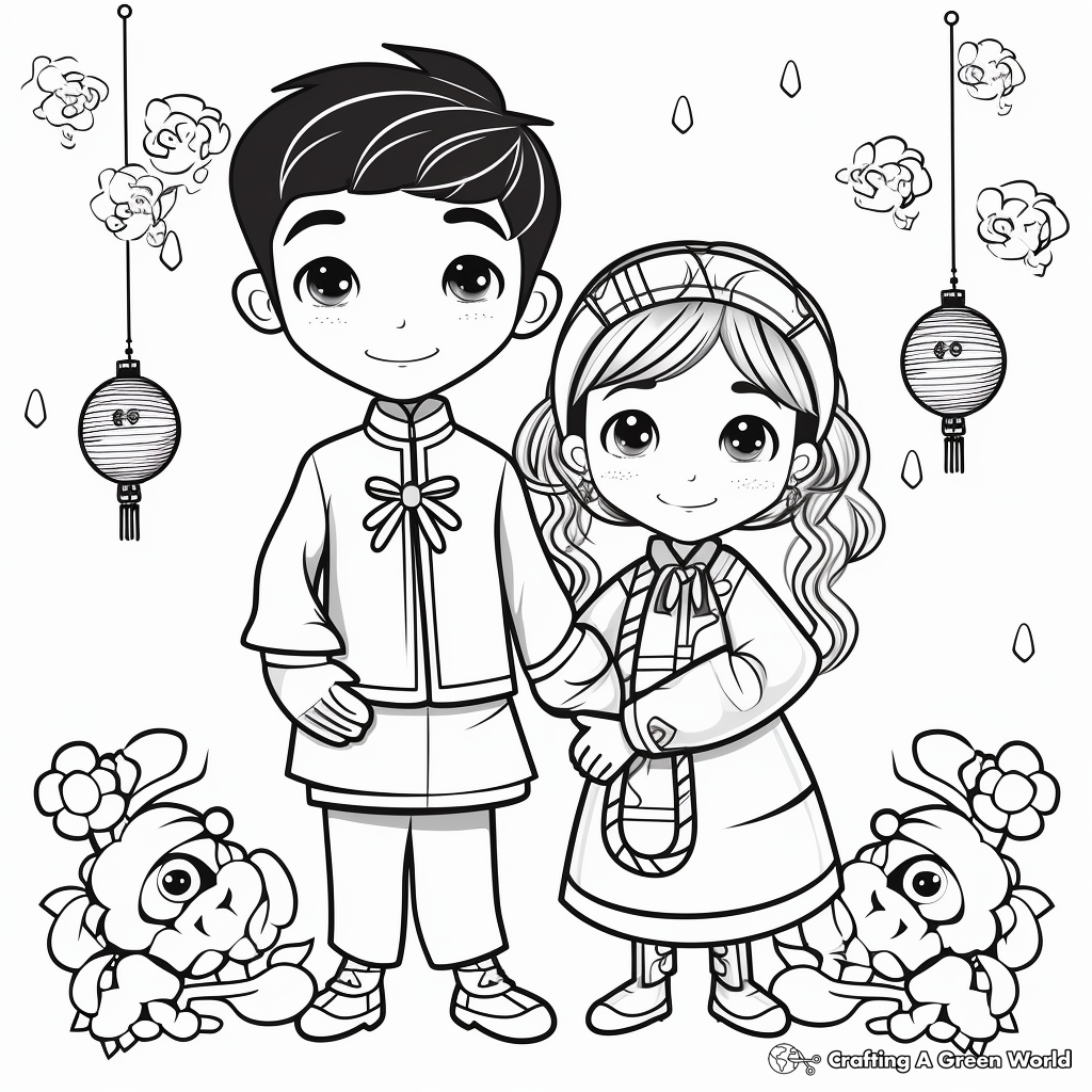 Animated Chinese New Year Greeting Cards 2023 Coloring Pages 4