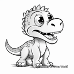 Animated T-Rex Dinosaur Coloring Sheets 4