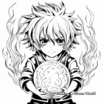Anime-Inspired Fireball Coloring Sheets 1