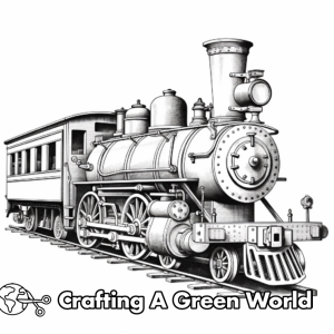 Realistic Train Coloring Pages - Free &amp; Printable!