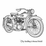 Antique Indian Motorcycle Coloring Pages 3