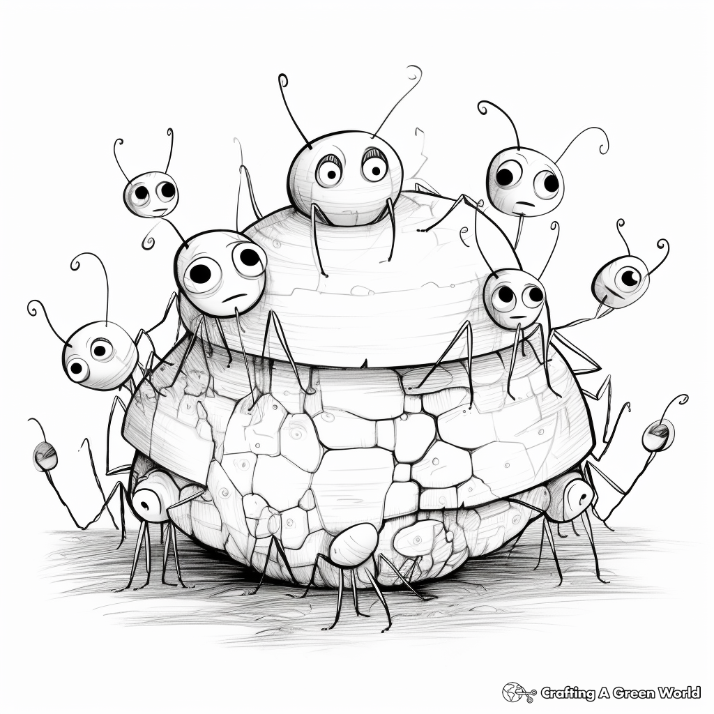 Ant's Nest Coloring Pages for Insect Lovers 3