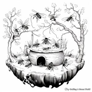 Ant's Nest Coloring Pages for Insect Lovers 4