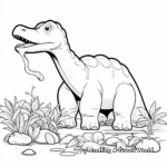 Apatosaurus Eating Plants Coloring Pages 3