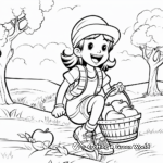 Apple Picking Basket Coloring Pages 3