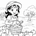 Apple Picking Basket Coloring Pages 4