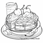 Apple Pie Dessert Coloring Page 1