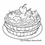 Apple Pie Dessert Coloring Page 3