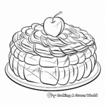 Apple Pie Dessert Coloring Page 4