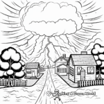 Approaching Thunderstorm Coloring Pages 1