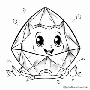April Birthstone – Diamond Coloring Pages 2