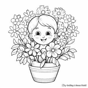 April Showers Bring May Flowers Coloring Pages 3