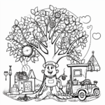 Arbor Day Coloring Pages With Tree-Care Tools 3