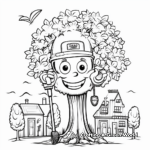 Arbor Day Coloring Pages With Tree-Care Tools 4