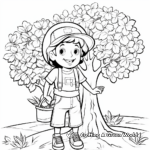 Arbor Day Tree Species Identification Coloring Pages 2