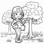 Arbor Day Tree Species Identification Coloring Pages 3