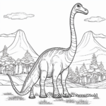 Argentinosaurus in the Wild Coloring Pages 2