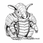 Armadillo Armor Detail Coloring Pages for The Artistically Adept 3