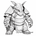 Armadillo Armor Detail Coloring Pages for The Artistically Adept 4