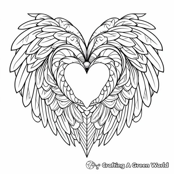 Heart With Wings Coloring Pages - Free & Printable!