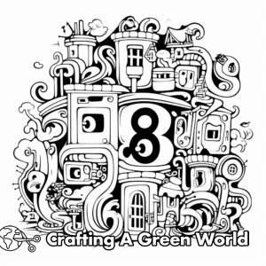 Number Coloring Pages - Free & Printable!