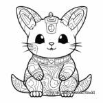Artistic Abstract Chinchilla Coloring Pages 4