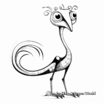 Artistic Abstract Compysognathus Coloring Pages 3