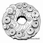 Artistic Abstract Donut Coloring Pages 3